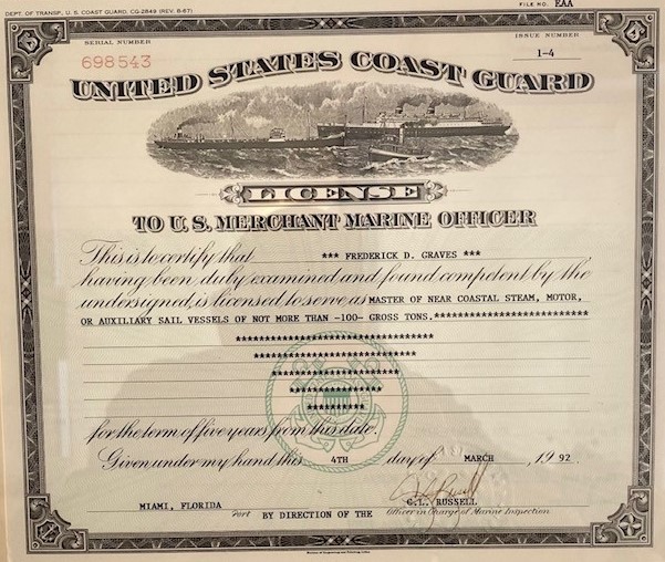 Coast Guard License
